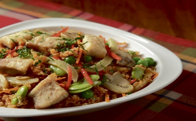 Paella de quinua